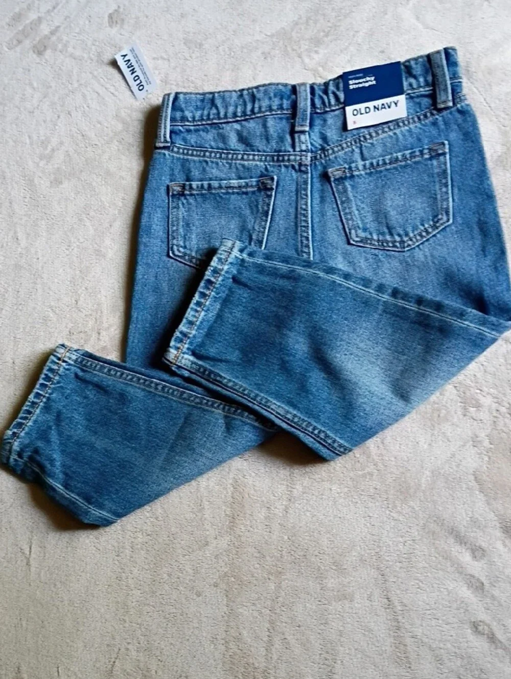 NWT Old Navy Kids  Medium Blue Straight-Leg Jeans